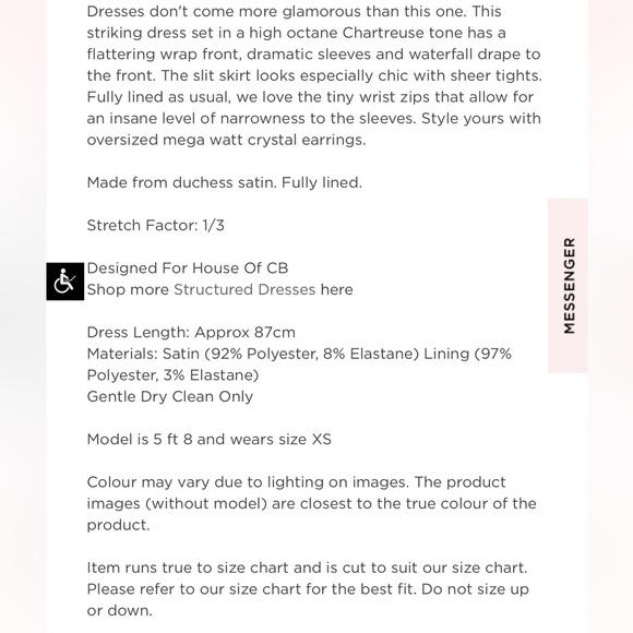 House of CB Marionella Lime Green Yellow Long Sleeve Drape Mini Dress - Picture 4 of 12